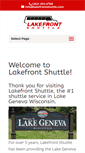 Mobile Screenshot of lakefrontshuttle.com