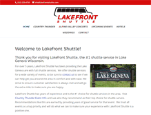 Tablet Screenshot of lakefrontshuttle.com